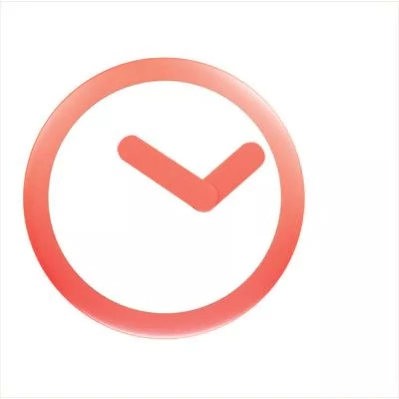 NeXtime klok 2615ro Focus, Ø25 cm, seinale, valge/punane