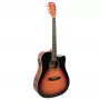Elektroakustiline kitarr V-tone VEAG1 CE 4/4 Wood — täissuuruses dreadnought, cutaway, kuusepealispuu, mahagonist selg ja küljed, sisseehitatud eelvõimendi