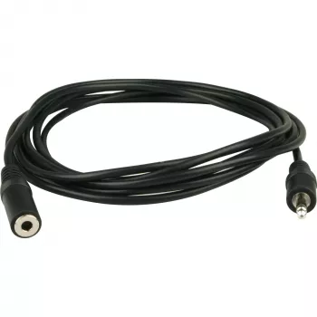 Wentronic Goobay 3,5 mm pistikupikenduskaabel, must, 3 m - 3,5 mm pistik (3-kontaktiline, stereo) > 3,5 mm pesa (3-kontaktiline, stereo) (50432)
