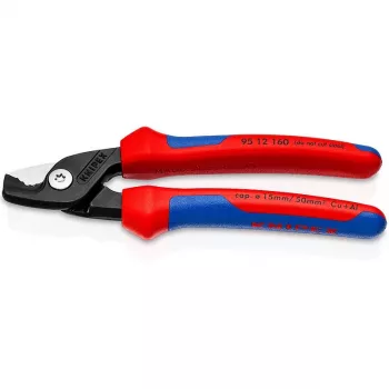 Toitekaabli lõikur Knipex StepCut must sinine punane