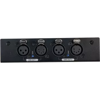DMX jaotur EUROLITE DMX Split 2 3/5-Pin — 1 sisend 2 väljundisse, toetab 3- ja 5-kontaktilist DMX-i