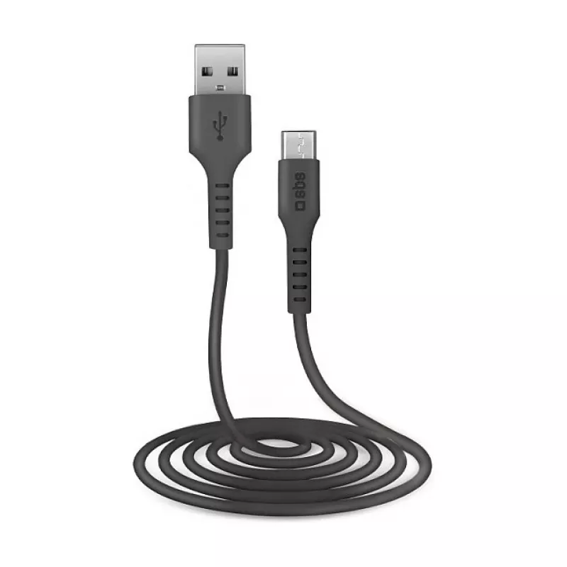 SBS TECABLEMICRO2K 2m USB A Micro-USB B isane-isane must USB-kaabel (TEKabelMICRO2K)