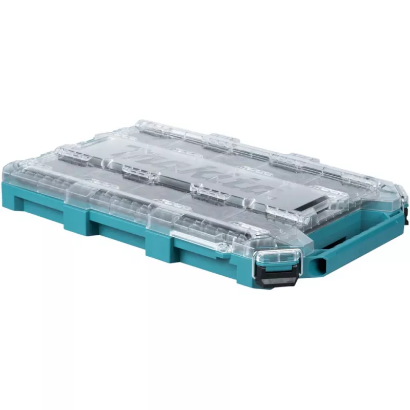 MAKTRAK Organizer Flat M, tööriistakast sinine/läbipaistev, läbipaistev kaas
