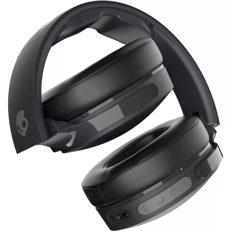 Peaklappkõrvaklapid Skullcandy Hesh Evo — juhtmega ja Bluetooth 5.0, 36 h aku, USB-C, 3,5 mm, kokkupandavad, mürasummutavad, must