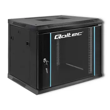19 tolline püstikkapp QOLTEC 54463 9U 600x500x450 mm metallkorpus võrguseadmetele