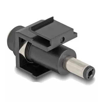 DeLOCK Keystone'i moodul DC 5,5 x 2,1 mm emane isasele must