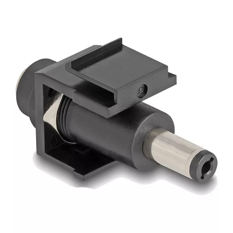DeLOCK Keystone'i moodul DC 5,5 x 2,1 mm emane isasele must
