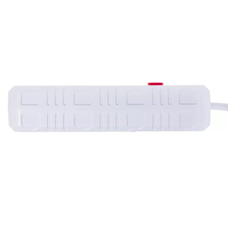 Pikendusjuhe MACLEAN MCE392 W — 4 F-pesa, 3×USB A, 110–240V, 2,1A max, 2500W, 1,5 m kaabel, valge