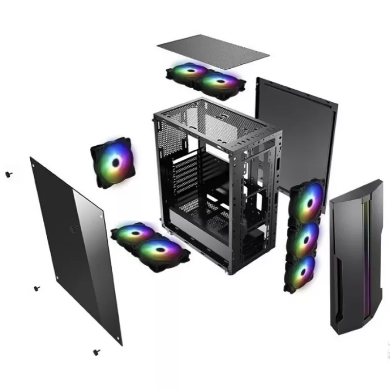 Arvuti korpus Xilence Performance C XILENT BLADE X512.RGB Midi Tower Must
