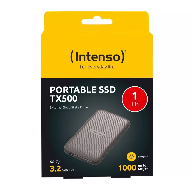 SSD Intenso 1TB väline USB USB-C 3.2 Gen 2 pruun