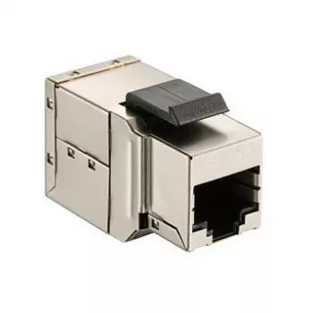 Varjestatud Cat6 Keystone Inline Coupler 8 tk komplekt, EQUIP — lame ehitus, RJ-45, 17×35,5×24,4 mm, hõbedane