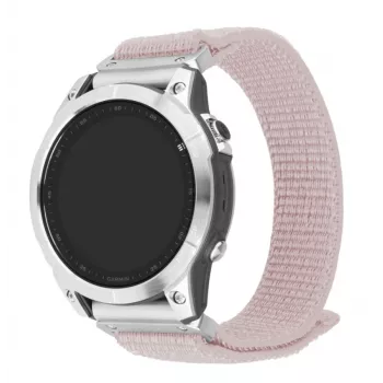 Fixed | Sportne rihm Garmin QuickFit 22mm jaoks | 160-210 mm | Roosakuld | Nailon