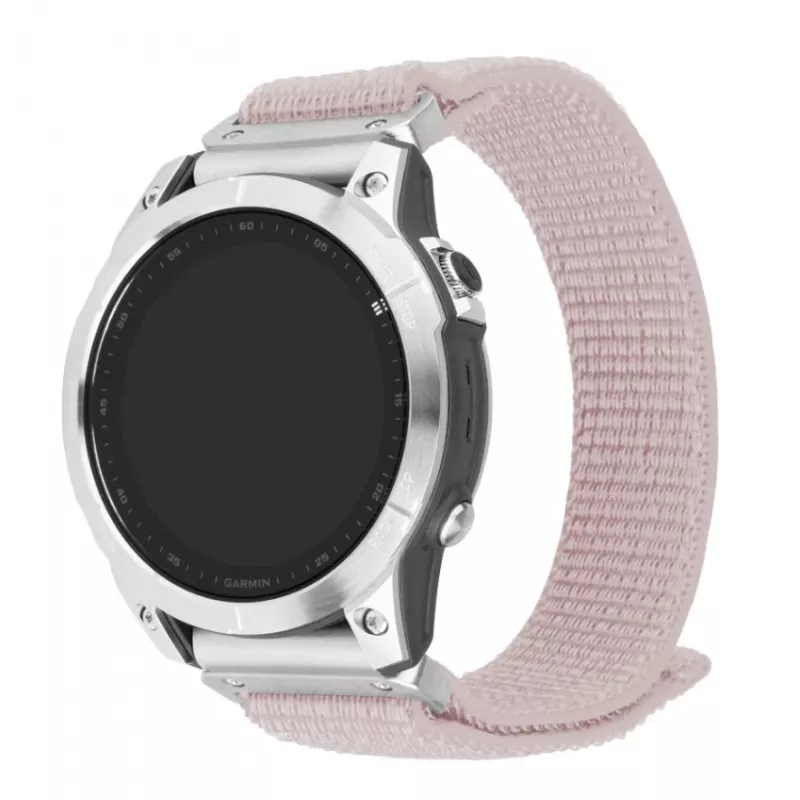 Fixed | Sportne rihm Garmin QuickFit 22mm jaoks | 160-210 mm | Roosakuld | Nailon