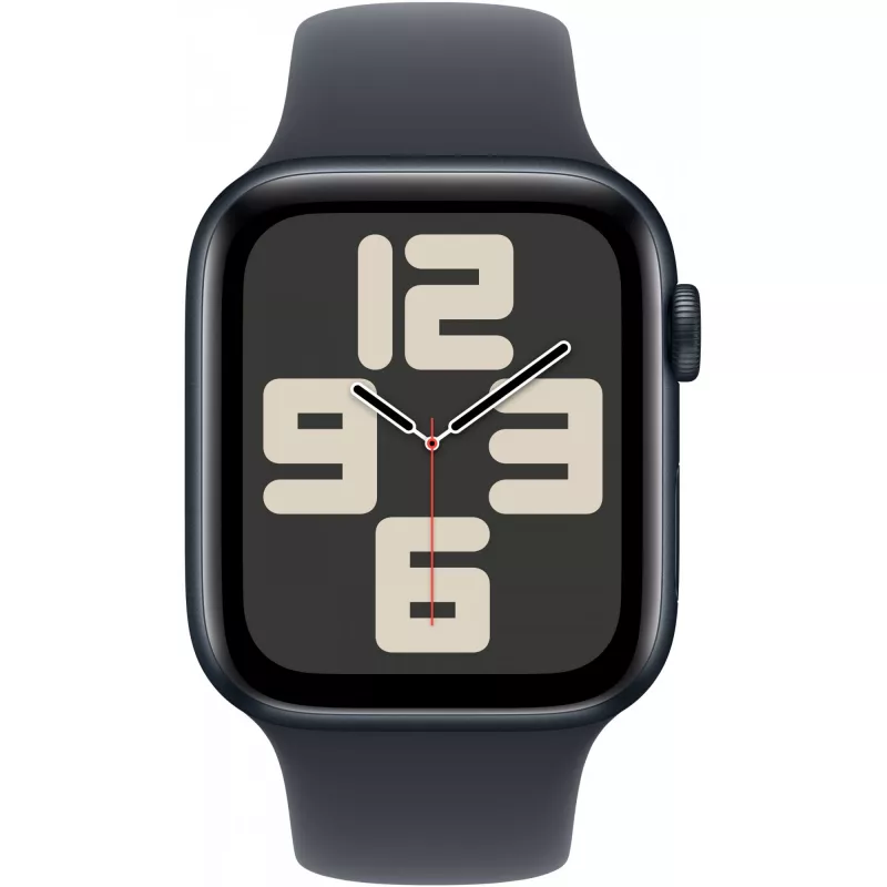 Apple Watch SE GPS + Cellular 44 mm kesköö alumiiniumkorpus kesköö spordirihmaga – M/L (MXGM3QF/A)