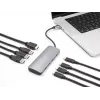 USB-C jaotur DELOCK 64323 — USB 3.2 Gen 2 USB-C host, HDMI + 2× USB-A + 2× USB-C, 10 Gbit/s, hall