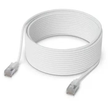 Networking kaabel Ubiquiti UACC-Cable-Patch-EL-C6A-15M-W RJ-45 Cat6a 15m Läbipaistev Valge