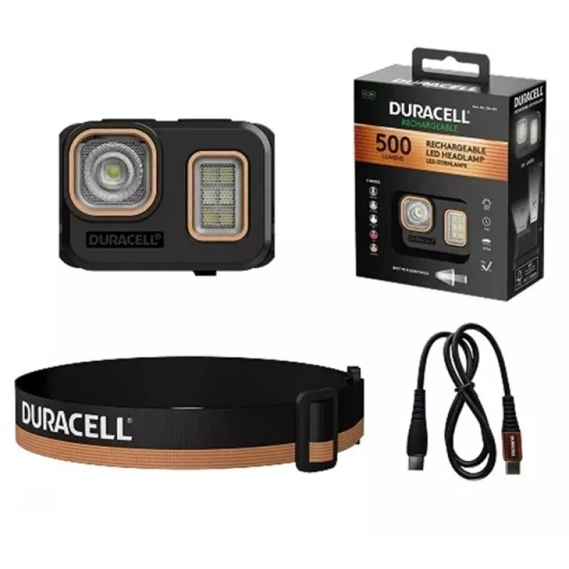 Duracell DH500R pealamp must, oranž