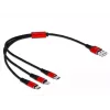 Delock 3 in 1 laadimiskaabel - 30 cm