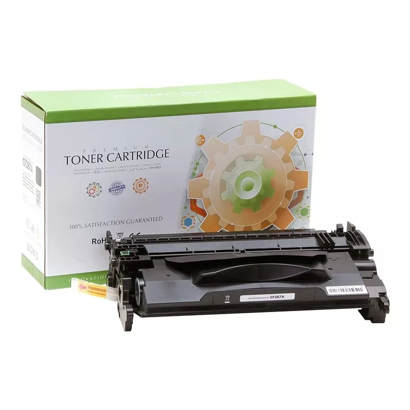 STATIC toonerikassett, ühildub HP CF287A-ga, must, ühildatav, 9000 lehekülge