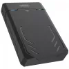HDD/SSD-korpus Unitek Y-3035 — 2,5/3,5-tolline SATA, USB 3.2 Gen 1 (USB Type-B), 6 Gbit/s, must, vahelduvvooluadapter