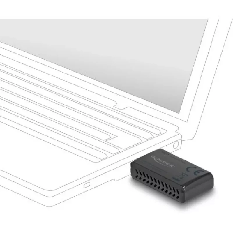 DeLOCK Wi-Fi 6 kaheribalise WLAN USB-pulk AX1800 1201 + 574 Mbit/s