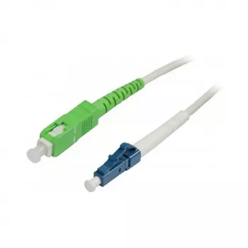 LWL-1-Fiber-Patchk. 1.5mtr.LC-SC(APC8Grad) - 9/125u - bevel - G657.A2 - Synergy21 -