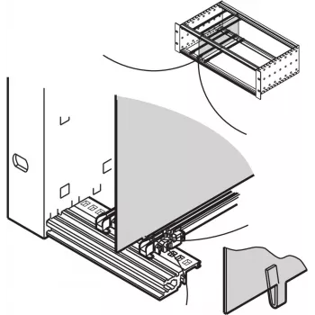 SCHROFF vahesein - ZWISCHENWAND 3HE 220T (34562762)