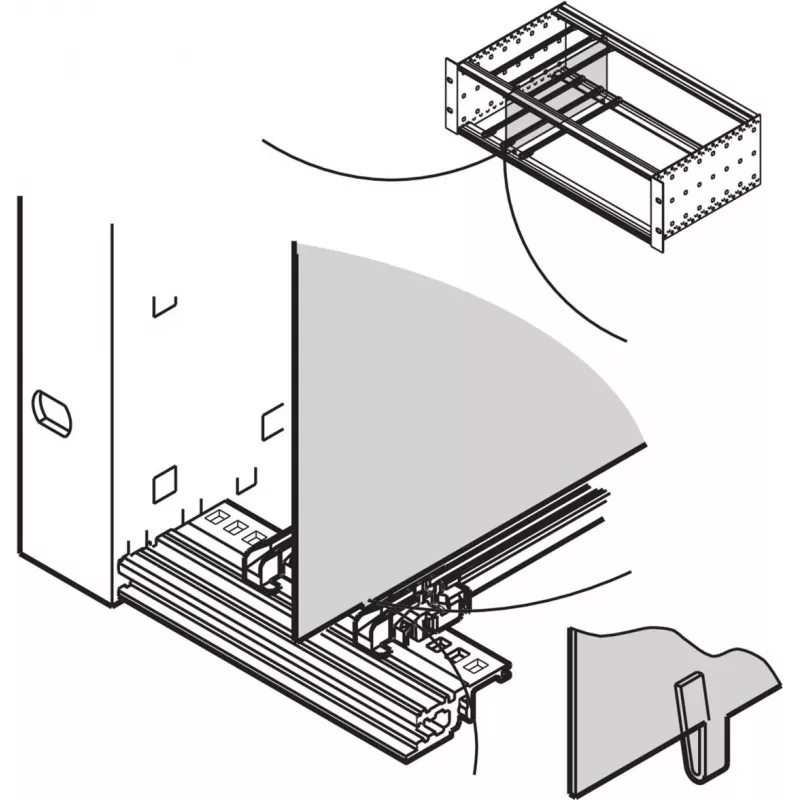 SCHROFF vahesein - ZWISCHENWAND 3HE 220T (34562762)