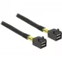 Delock - Sisemine SAS-kaabel - SAS 6Gbit/s - 4x Mini SAS HD (SFF-8643) kuni 4x Mini SAS HD (SFF-8643) - 1,0m - P/N: 62703, 62704 jaoks (83387)