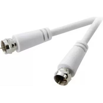 SpeaKa Professional SP-7869980 Koaksiaalkaabel 10 m F Valge (SP-7869980)