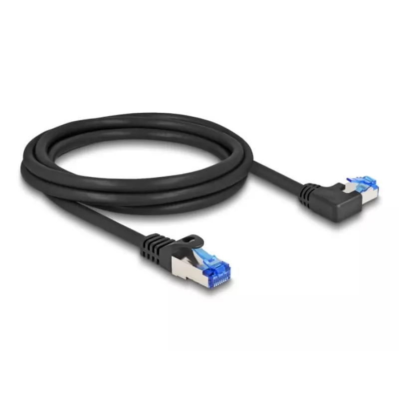 DeLOCKi RJ45 võrgukaabel Cat.6A S/FTP 2 m must