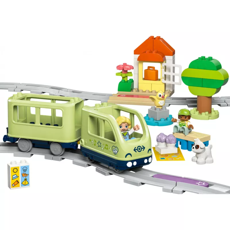 Mängurongikomplekt LEGO DUPLO Interaktiivne Seiklusraudtee 10427, 57 tk, 2 minifiguuri, alates 2. eluaastast