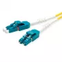 ROLINE InfiniBand fiiberoptiline kaabel 7m 2x LC OS2 kollane