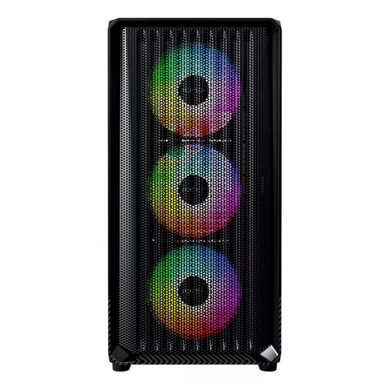 Montech X5M (B) Micro Tower PC-korpus — Micro‑ATX/Mini‑ITX, 3×120 mm ees, 1×120 mm taga, toetab ATX-toiteplokki, 2×3,5-tolline + 4×2,5-tolline, must