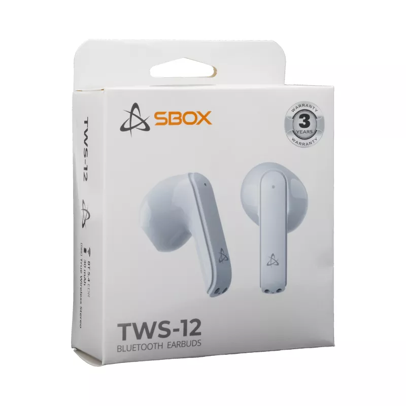 Kõrvaklapid SBOX EB-TWS12 valge