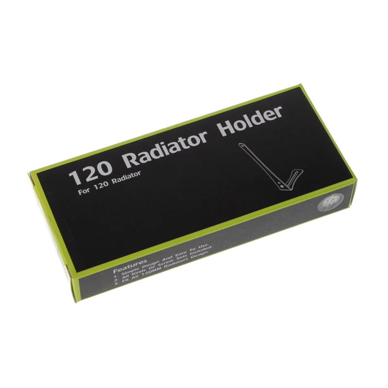 Radiaatori hoidik BitsPower BP-120RADHV2-BK — must kinnitusklamber 120 mm radiaatoritele