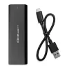 SSD-korpus QOLTEC 50312 Must ühele M.2 SATA kettale, USB USB-C (USB 2.0 / 3.2 Gen 1)