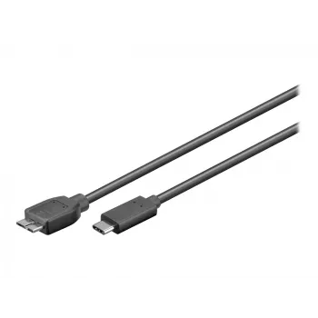 Wentronic goobay - USB-kaabel - Micro-USB tüüp B (isane) USB-C (isane) - USB 3.1 - 60 cm - pööratav C-pistik (67995)