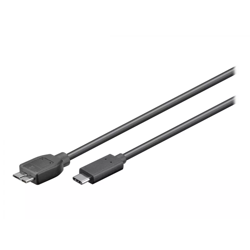 Wentronic goobay - USB-kaabel - Micro-USB tüüp B (isane) USB-C (isane) - USB 3.1 - 60 cm - pööratav C-pistik (67995)