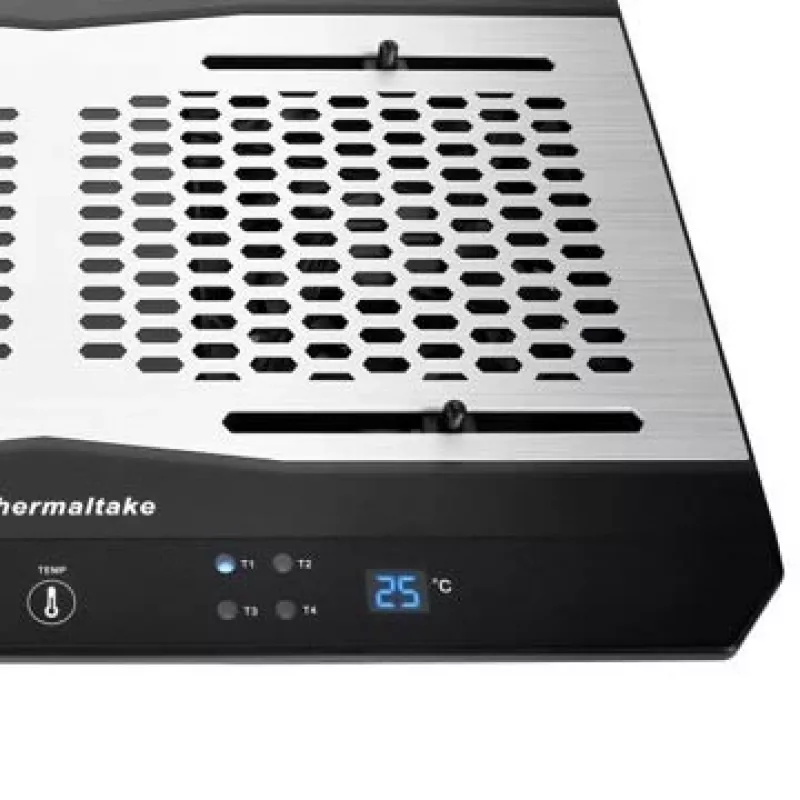 Sülearvuti jahutusalus THERMALTAKE CL-N002-PL12BL-A 12 cm ventilaatoriga, alumiinium ja plastik, 390×277,5×49,3 mm, 1000–1300 RPM