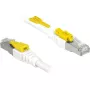 Võrgukaabel DeLOCK 85330 RJ-45 Cat6a 0,5 m valge