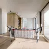 Pesukuivatusrest VILEDA Infinity Flex Ultimate Teleskoop — must, kaetud alumiinium, 30 m kuivatuspinda, kokkupandav, ratastega