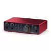 Audio liides Focusrite Scarlett 2i2 4. põlvkond — 2-sisend/2-väljund USB-C, 24-bit/192 kHz, 69 dB eelvõimendid, lauaarvuti, must/punane