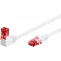 Goobay CAT 6 paigalduskaabel 1x 90° nurga all, U/UTP, valge, 3 m - riivileht üleval, CCA vase segu (51524)