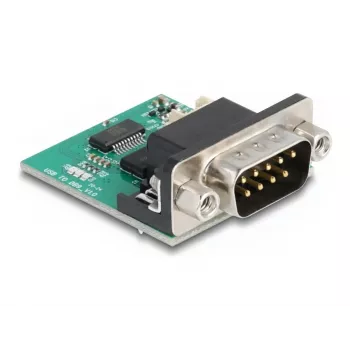 DeLOCK 90781 Jadamuundur Repiiter Isolaator USB 2.0 RS-232 Must Roheline