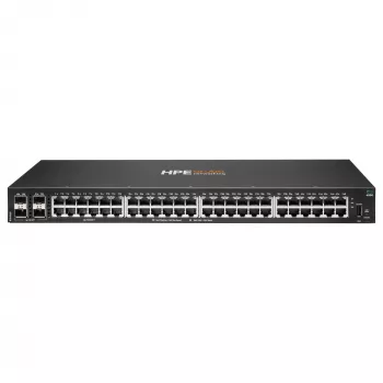 HPE - Aruba 6000 48G 4SFP Switch - Lüliti - L3 - hallatav - 48 x 10/100/1000 + 4 x Gigabit SFP - küljelt küljele õhuvool - riiulisse paigaldatav - AC 100 - 127 V / 200 - 240 V