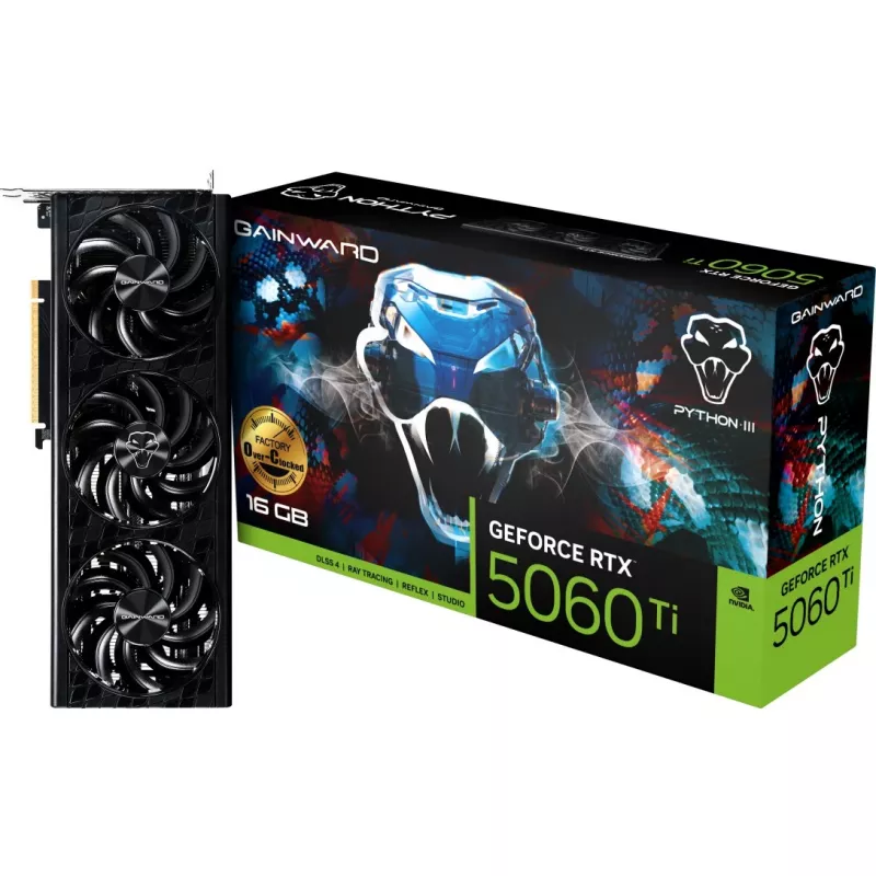 Videokaart Gainward GeForce RTX 5060 Ti 16 GB GDDR7