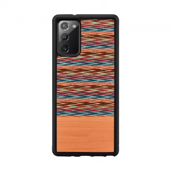 Nutitelefoni ümbris man and wood Samsung Galaxy Note 20-le — pruun ruuduline, must sisemus