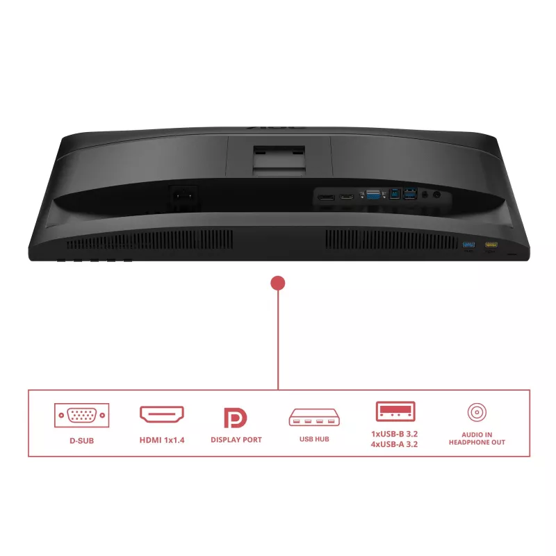 AOC 24E4U arvutimonitor 60,5 cm (23,8 tolli) 1920 x 1080 pikslit Full HD LED must