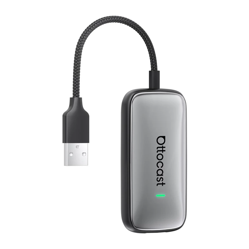 Juhtmevaba adapter Ottocast Play2Video CA515-T CarPlay ja Android Auto jaoks